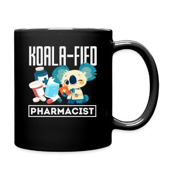 Koala Pharmacist Pharmacy Technician - Full Colour Mug - black - Right