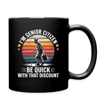Réductions amusantes pour les grand-mères - Mug uni - noir - Droite