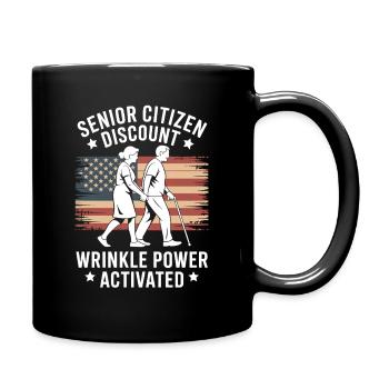 Senior Discount Retirement Humor - Full Colour Mug - black - Right