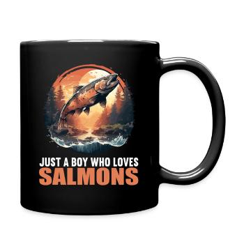 Saumon Saumon - Mug uni - noir - Droite