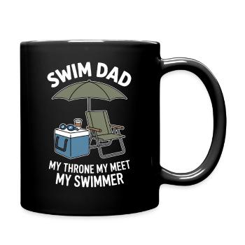 Schwimmen Sprüche Lustiges Schwimmen Geschenk - Tasse einfarbig - Schwarz - Rechts