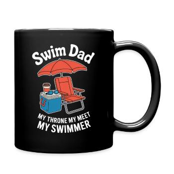 Schwimmen Sprüche Lustiges Schwimmen Geschenk - Tasse einfarbig - Schwarz - Rechts