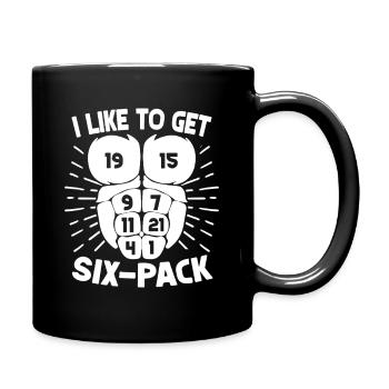 Joueur de bingo, j’aime avoir du bingo en six-pack. - Mug uni - noir - Droite