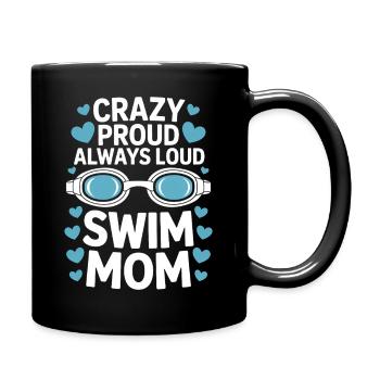 Schwimmen Sprüche Lustiges Schwimmen Geschenk - Tasse einfarbig - Schwarz - Rechts