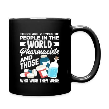 Proud Pharmacist Pharmacy Technician - Full Colour Mug - black - Right