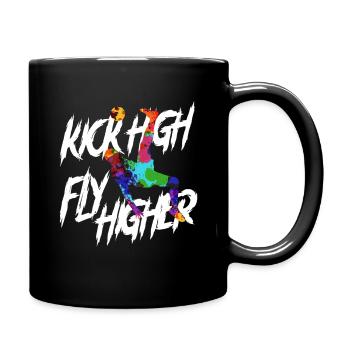 Sepak Takraw - Full Colour Mug - black - Right