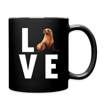Sea Lions Sea Lion - Full Colour Mug - black - Right