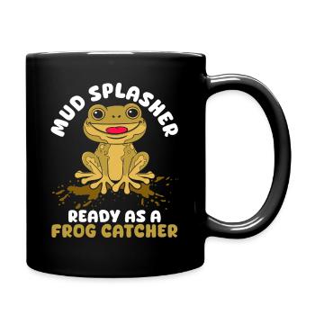 Frog Catcher Mud Splasher Frog - Tasse einfarbig - Schwarz - Rechts