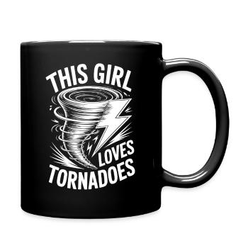 Tornado Sprüche Tornados Lustiges Tornado Geschenk - Tasse einfarbig - Schwarz - Rechts