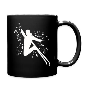 Alpine skiing Winter sports Nordic skiing - Full Colour Mug - black - Right