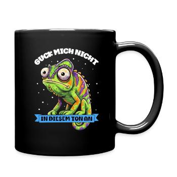 Caméléon drôle Ne me regarde pas sur ce ton - Mug uni - noir - Droite