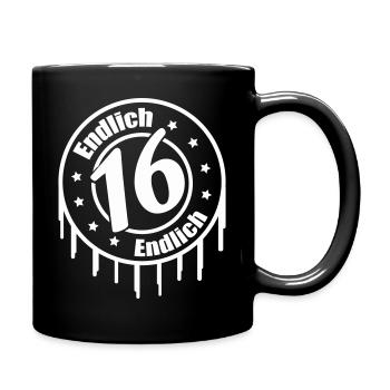 Finally 16 Birthday - Full Colour Mug - black - Right