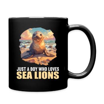 Lions de mer Lion de mer - Mug uni - noir - Droite