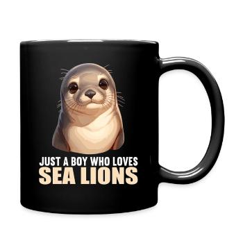 Sea Lions Sea Lion - Full Colour Mug - black - Right