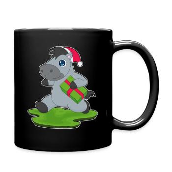 Horse Christmas Package - Full Colour Mug - black - Right