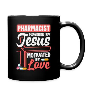 Pharmacist Jesus Christian Pharmacist - Full Colour Mug - black - Right