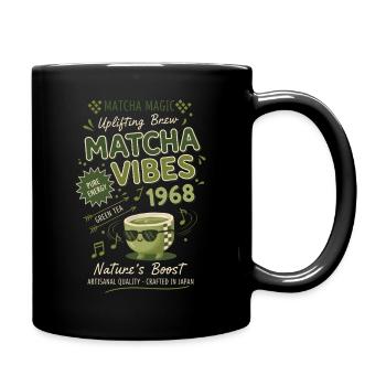 Matcha Vibes 1968 Matcha Magic Uplifting Brew - Tasse einfarbig - Schwarz - Rechts
