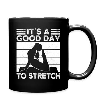 Pilates Enthusiasts It´s A Good Day To Stretch - Tasse einfarbig - Schwarz - Rechts