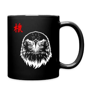 Aigle asiatique - Mug uni - noir - Droite