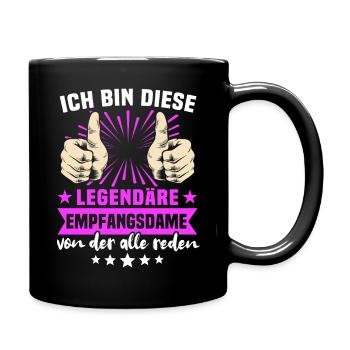Receptionist Sayings - Full Colour Mug - black - Right
