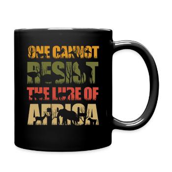 Safari Afrique Serengeti faune et savane animaux - Mug uni - noir - Droite