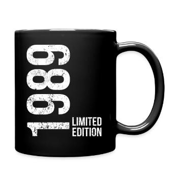 37th Birthday Man Woman 37 Years 1989 Birthday - Full Colour Mug - black - Right