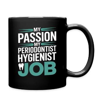 Periodontist My Passion My Gum Health Dentistry - Full Colour Mug - black - Right