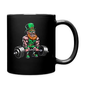 Kraft Leprechaun en look fitness - Mug uni - noir - Droite