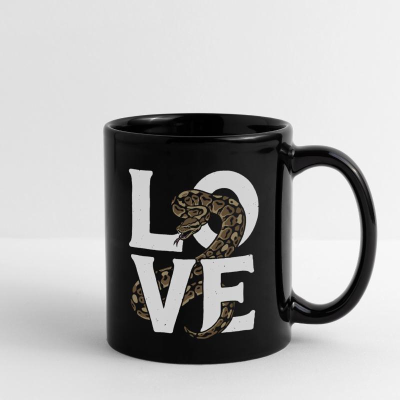 King Python Snakes LOVE Terrarium Python Full Colour Mug
