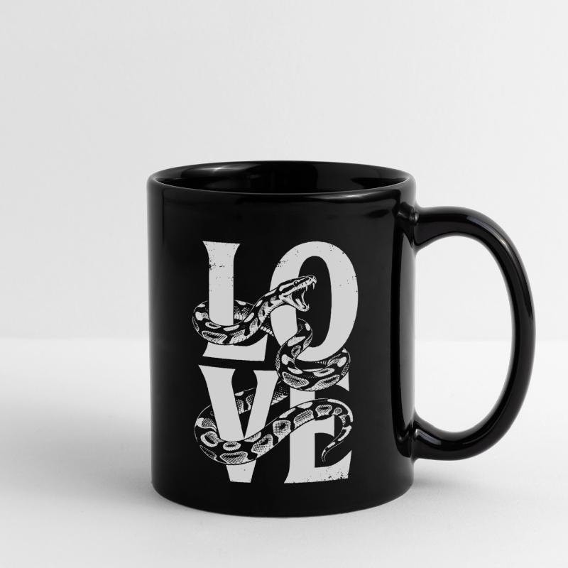 King Python Snakes LOVE Terrarium Python Full Colour Mug