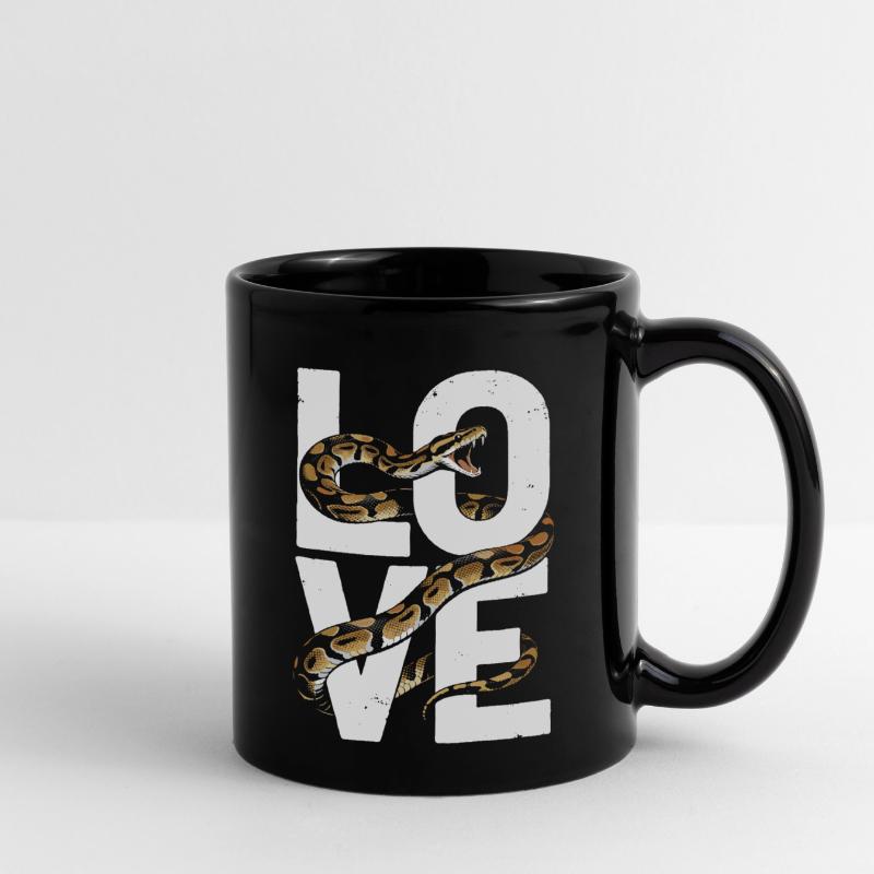 King Python Snakes LOVE Terrarium Python Full Colour Mug