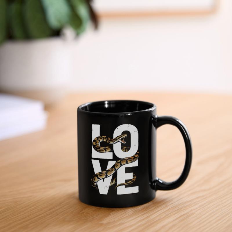 King Python Snakes LOVE Terrarium Python Full Colour Mug