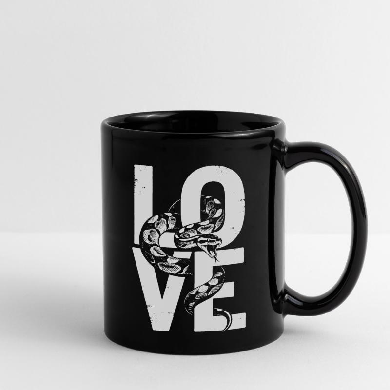 King Python Snakes LOVE Terrarium Python Full Colour Mug