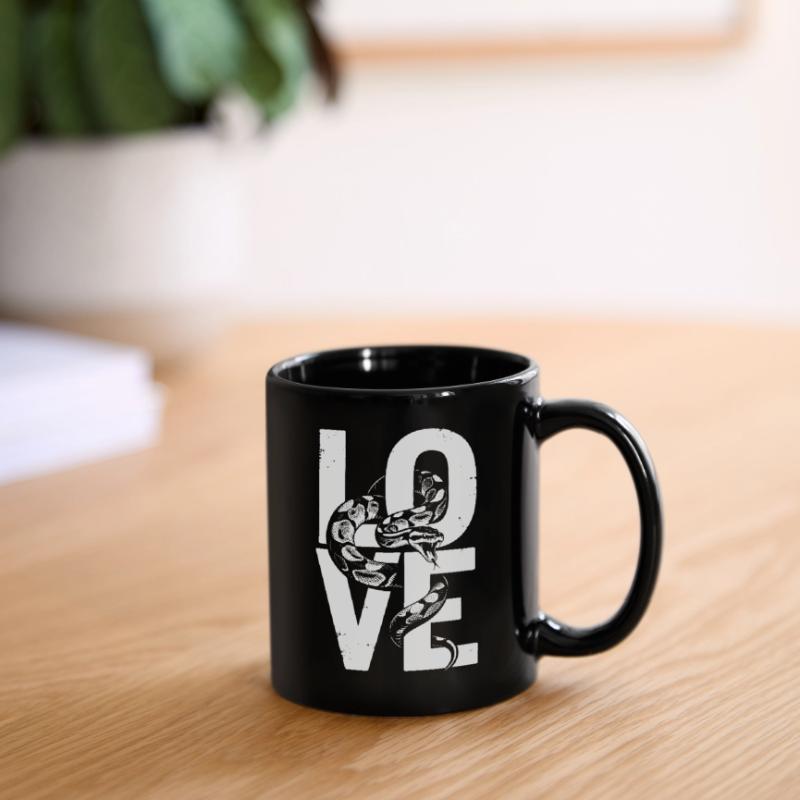 King Python Snakes LOVE Terrarium Python Full Colour Mug