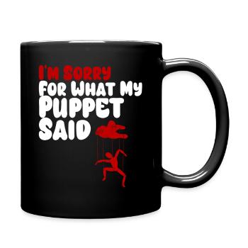 Puppet Confession on Strings - Full Colour Mug - black - Right