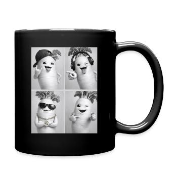 Daikon Radish - Full Colour Mug - black - Right