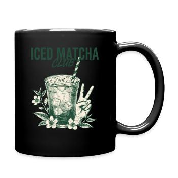 Iced Matcha Club Green Tea Matcha Latte Lover - Tasse einfarbig - Schwarz - Rechts