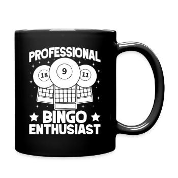 Bingo Player Professional Enthusiast Bingo - Full Colour Mug - black - Right