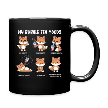 Fox Bubble Tea Meme - Full Colour Mug - black - Right