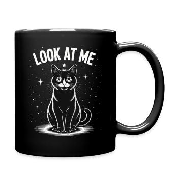 Look At Me - Cat Starry Sky - Full Colour Mug - black - Right