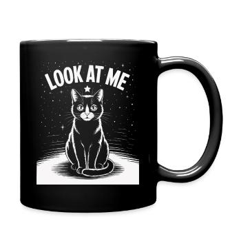 Look At Me - Cat Starry Sky - Full Colour Mug - black - Right