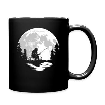 Bigfoot Fishing - Full Colour Mug - black - Right