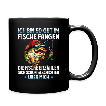 Fishing Gift Man Angler Best Angler - Full Colour Mug - black - Right