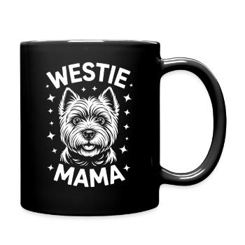 West Highland White Terrier Spruch Westie Geschenk - Tasse einfarbig - Schwarz - Rechts