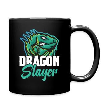 Équipement de chasse aux reptiles Chasseur de dragons Iguane lézard - Mug uni - noir - Droite