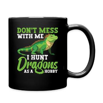  Reptile Hunter Equipment Iguana Slayer Lizard - Full Colour Mug - black - Right