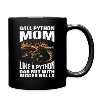 King Python Mom Mom Snakes Terrarium Python - Full Colour Mug - black - Right