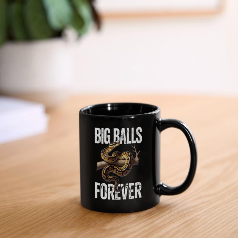 Königspython Schlangen Liebhaber Terrarium Python Tasse einfarbig