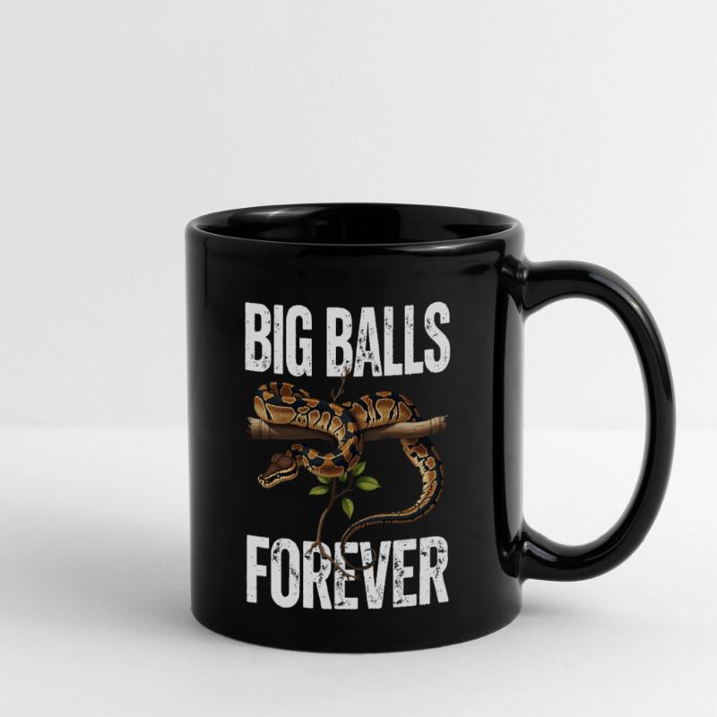 Königspython Schlangen Liebhaber Terrarium Python Tasse einfarbig