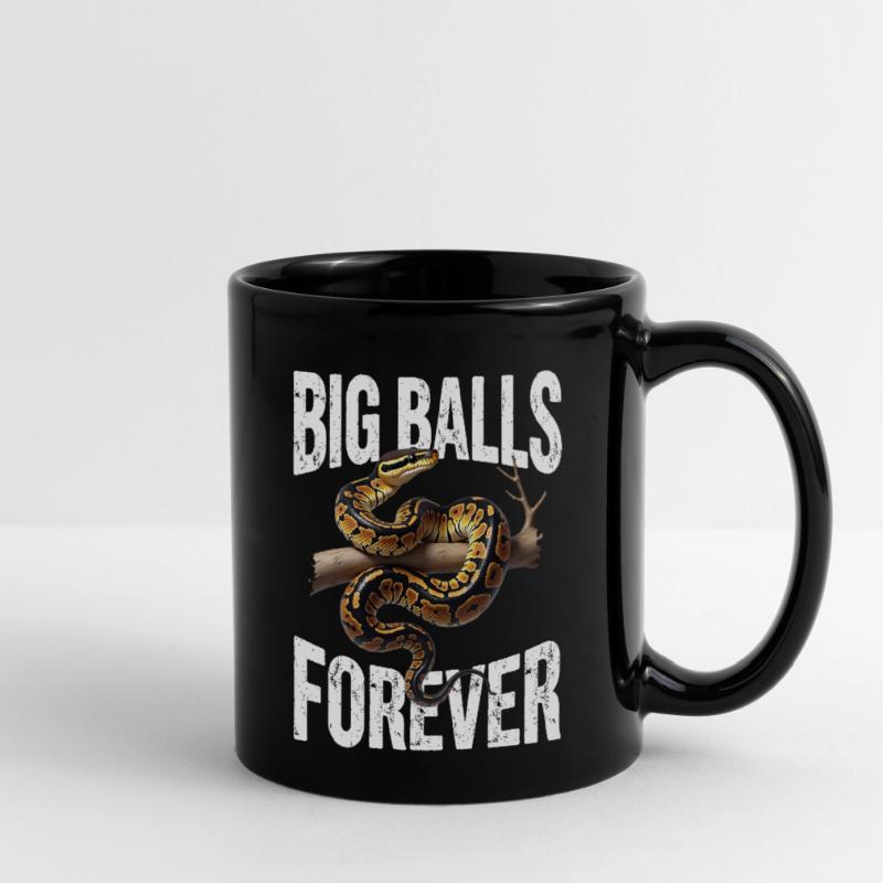 Königspython Schlangen Liebhaber Terrarium Python Tasse einfarbig